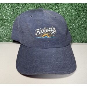 Faherty Hat SnapBack Adjustable Polyester Blend Blue Cap Unisex Adult One Size‎